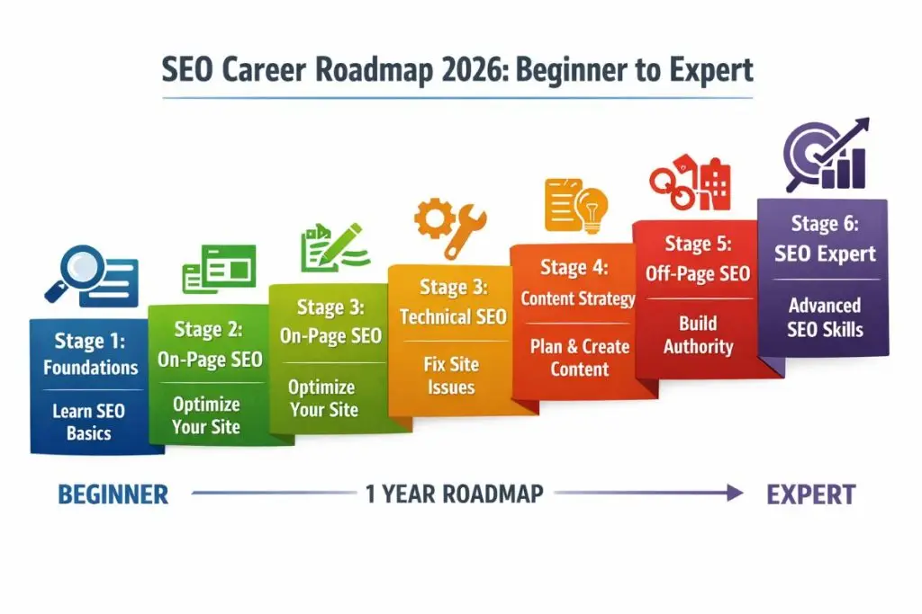 SEO Career Roadmap 2026: Beginner to Expert