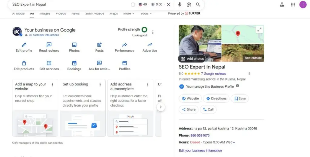 Alt: Local SEO tips for small businesses explained with map and search icons